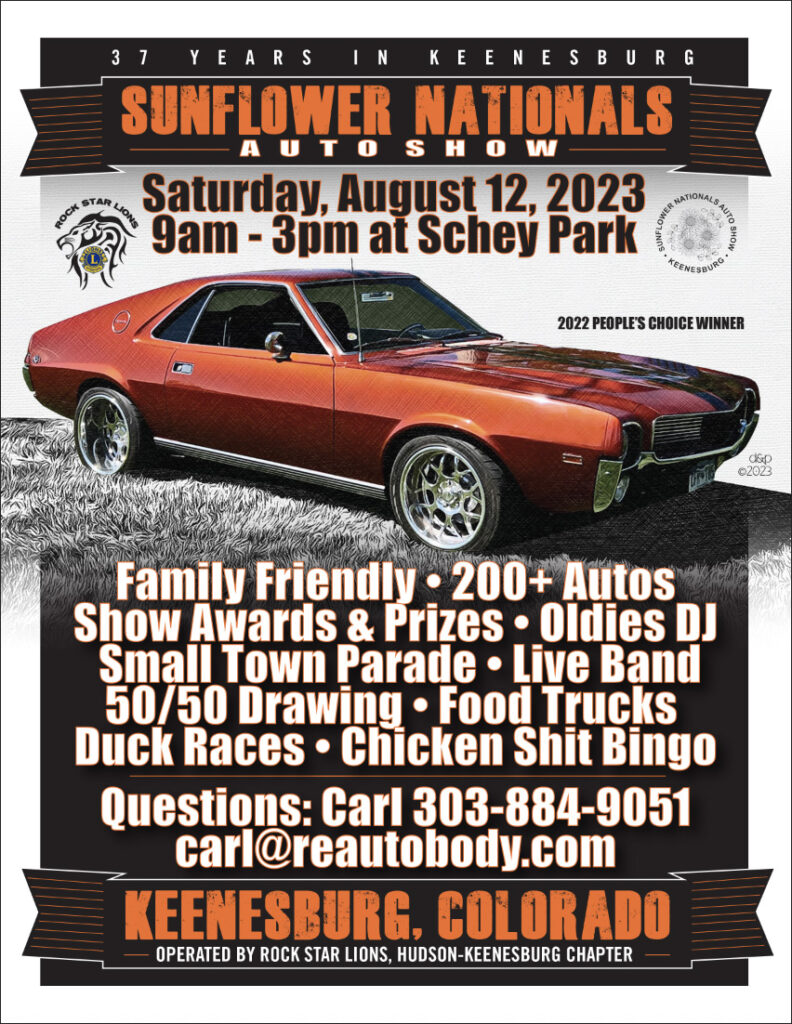 Car show in Keenesburg, Colorado on August 12th. Northern Colorado's #1 running car show featuring hot rods, muscle cars, motorcycles, trucks, and more!